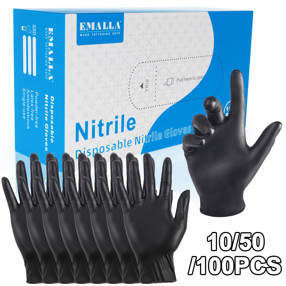 Disposable Gloves Nitrile - 100/50/10 SZT. Jednorazowe Rękawice Nitrylowe do