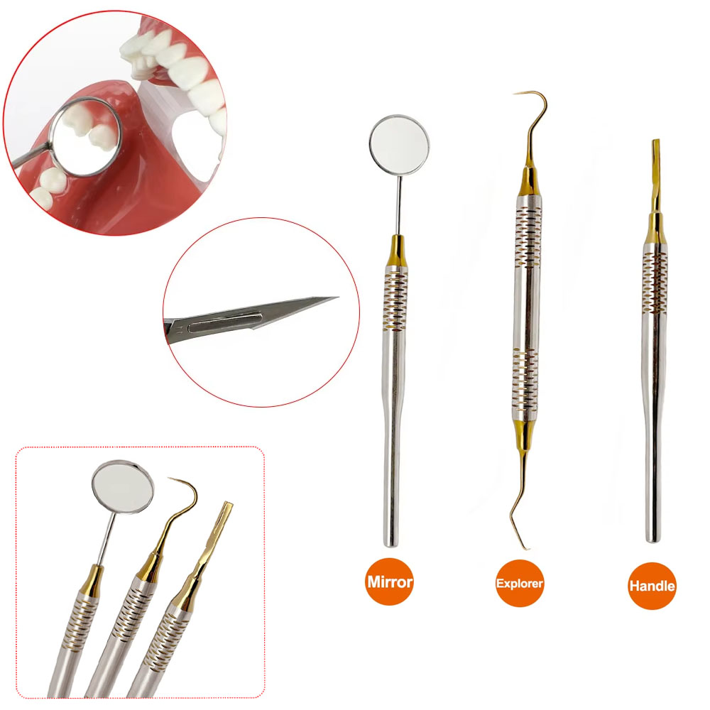 Dental Mirror Probe - Wysokiej jakości lusterko dentystyczne ze stali