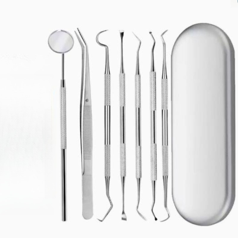 Dental Mirror Probe - 5x7 szt./zestaw Zestaw narzędzi dentystycznych ze