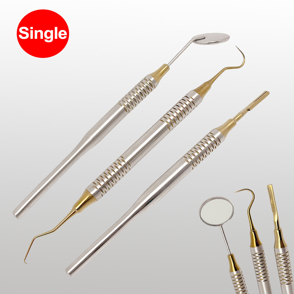 Dental Mirror Probe - 1 szt. Dentysta narzędzie do czyszczenia