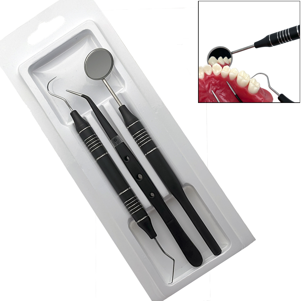 Dental Mirror Probe - 3 sztuk/zestaw zestaw lusterek dentystycznych usta