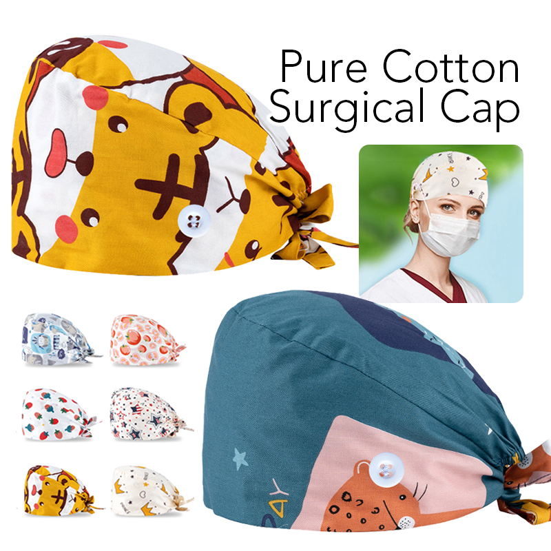 Medical Lab Work - Women Surgicals Caps Cotton Doctor Work