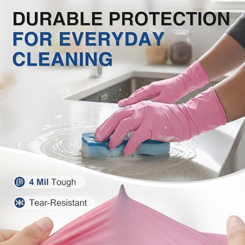Różowe nitrylowe rękawice jedn – Disposable Gloves Nitrile recenzja i cena