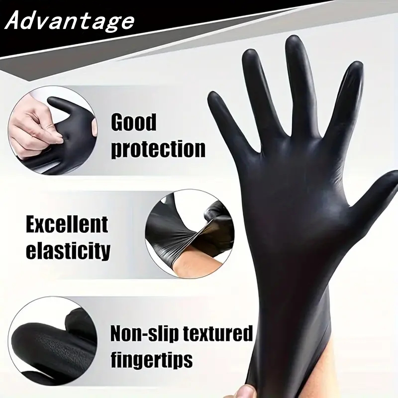 20 szt. Czarne jednorazowe ręk – Disposable Gloves Nitrile recenzja i cena