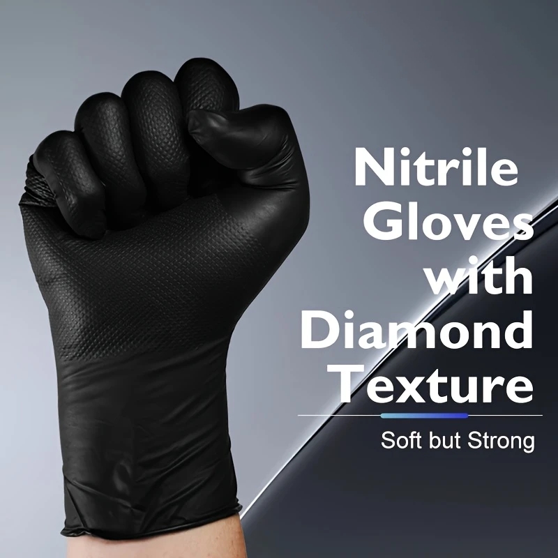 Czarne, wytrzymałe, jednorazow – Disposable Gloves Nitrile recenzja i cena