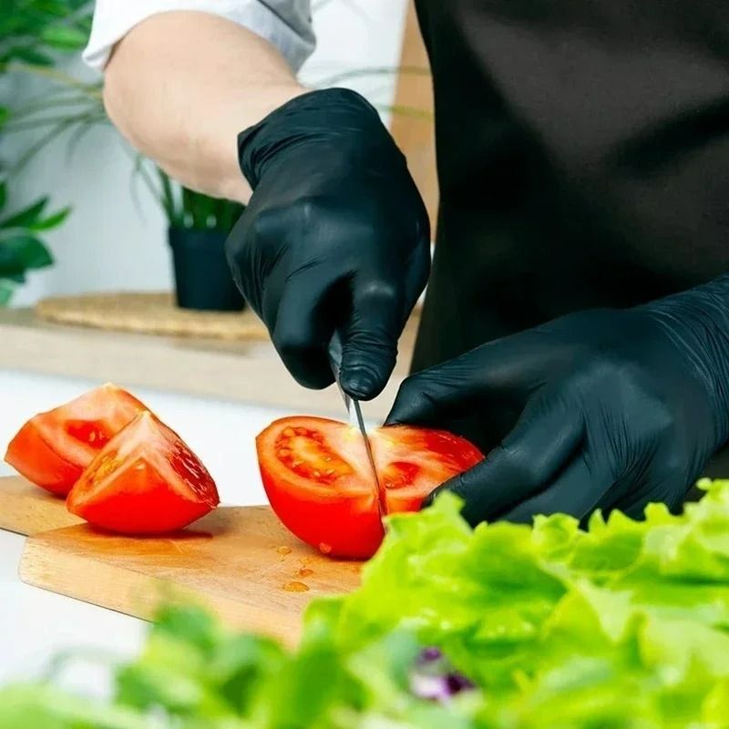 Czarne nitrylowe rękawice jedn – Disposable Gloves Nitrile recenzja i cena