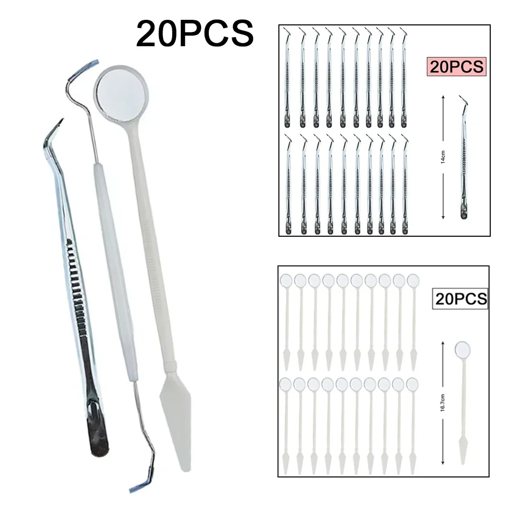 5/10/20 szt. Jednorazowy zesta – Dental Mirror Probe recenzja i cena