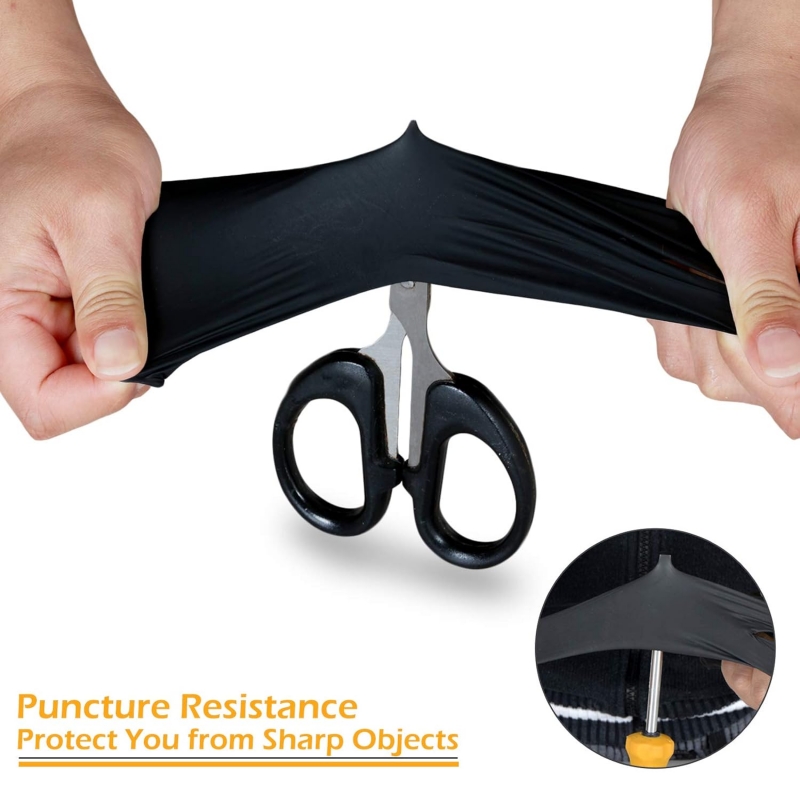 100 SZTUK Czarne Rękawice Nitr – Disposable Gloves Nitrile recenzja i cena