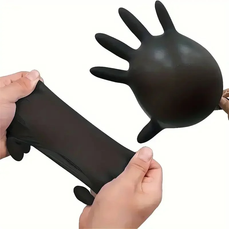 1/100 szt. Jednorazowe czarne  – Disposable Gloves Nitrile recenzja i cena